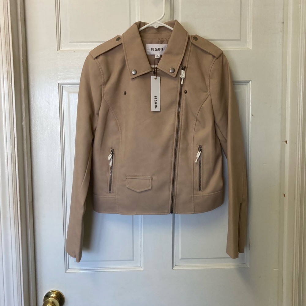 BB Dakota Ain’t It Cool Moro Jacket Parchment  Medium